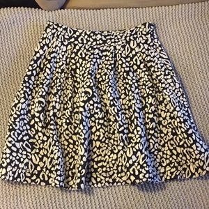 Black and white circle skirt